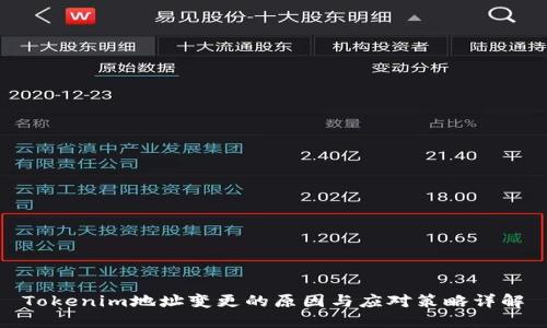 Tokenim地址变更的原因与应对策略详解